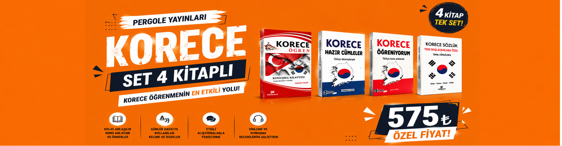 korece set 4 kitap